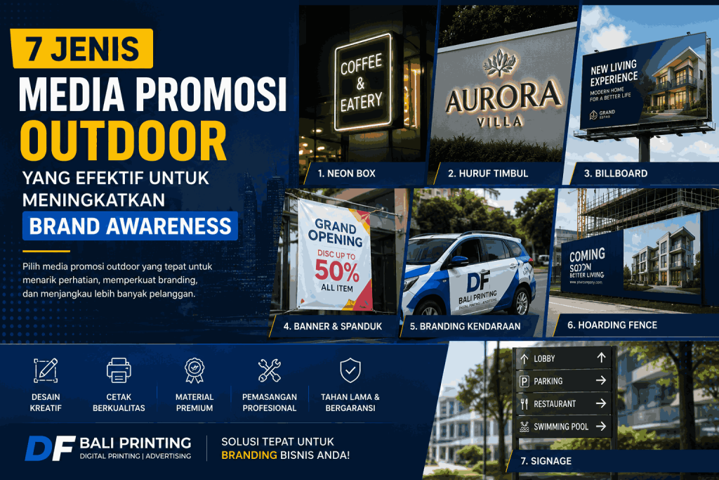 7 Jenis Media Promosi Outdoor yang Efektif untuk Meningkatkan Brand Awareness