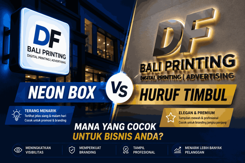 Neon Box vs Huruf Timbul: Mana yang Cocok untuk Bisnis Anda?